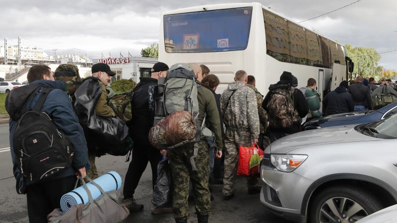 Krievijas iedzīvotāji, kur pēc daļējās mobilizācijas dodas uz fronti