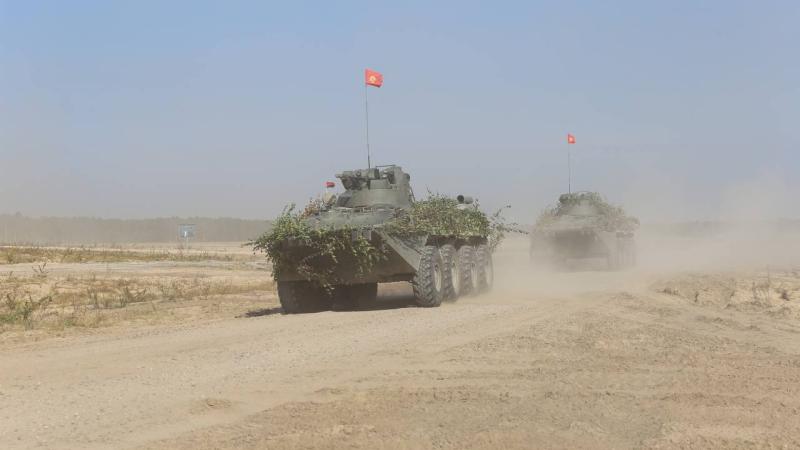 Kirgizstānas bruņotie spēki piedalās KDLO mācībās