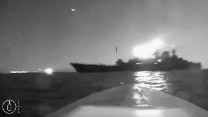 Ukrainas dronu uzbrukums Krievijas karakuģiem Melnajā Jūrā