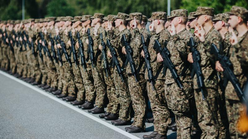 Valsts aizsardzības dienesta karavīri Foto: Armīns Janiks/Aizsardzības ministrija