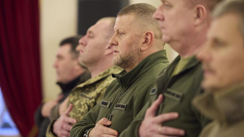Ukrainas bruņoto spēku virspavēlnieks ģenerālis Valērijs Zalužnijs 