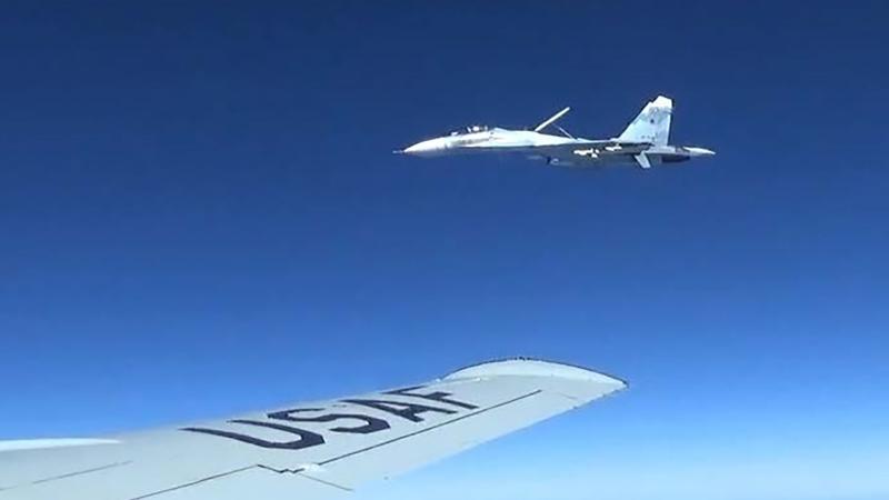 Krievijas armijas Su-27 iznīcinātājs virs Baltijas jūras, 2017. gads