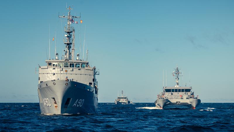 Jūras spēku kuģi Baltijas jūrā