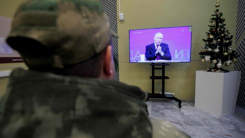 Krievijas diktatora V. Putina preses konferences translācija agresorvalstī Krievijā