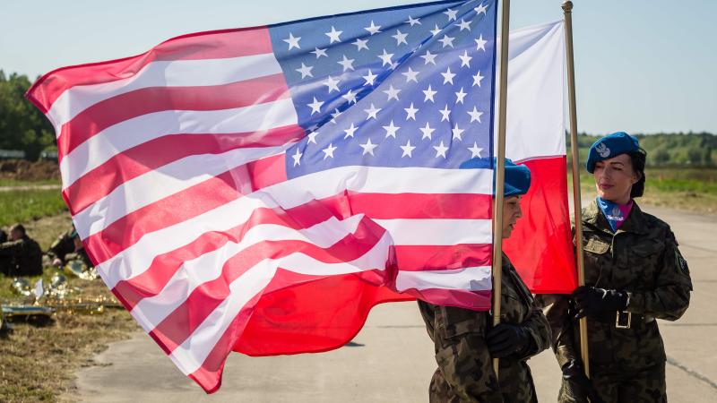 Svinīgais pasākums ASV raķešu bāzē Režikovā Polijā