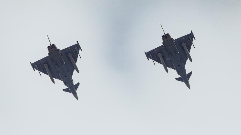 NATO Baltijas valstu gaisa telpas patrulēšanas operācijas Vācijas Gaisa spēku iznīcinātāji “Eurofighter”