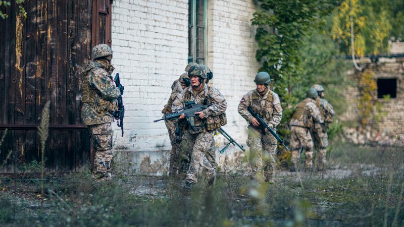 Zemessardzes 3. Latgales brigāde militāro mācību “Namejs 2022” ietvaros Foto: srž. Ēriks Kukutis/Aizsardzības ministrija