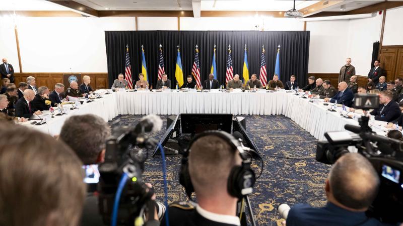 Ukrainas atbalsta grupas tikšanās ASV Gaisa spēku bāzē Ramšteinā Vācijā