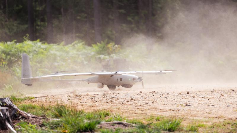 Dronu testi Sēlijas poligonā