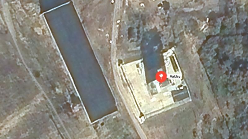 Satelītattēls ar Putina rezidenci Valdajā