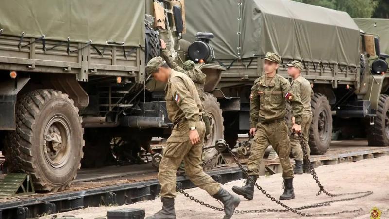 Krievijas karavīri Baltkrievijā