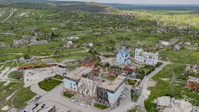 Iznīcināta Ukrainas pilsēta
