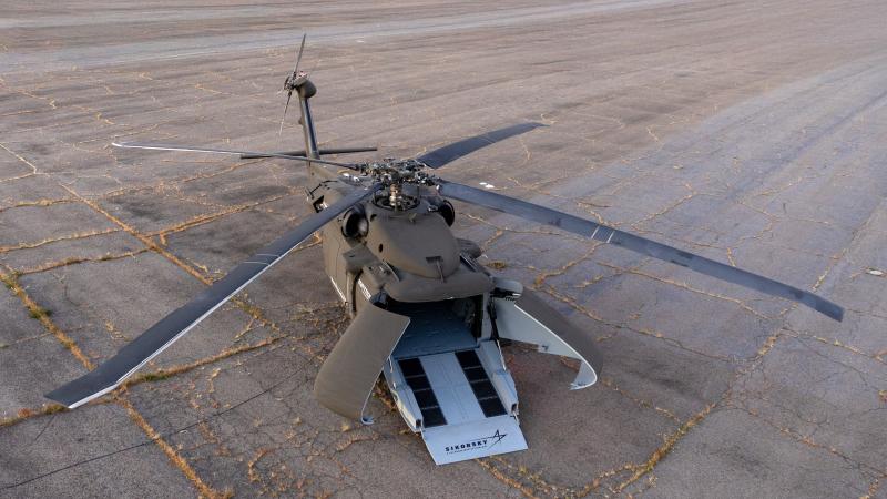 "Lockheed Martin" grupas uzņēmuma "Sikorsky" izstrādātais bezpilota lidaparāts S70UAS "U-Hawk"