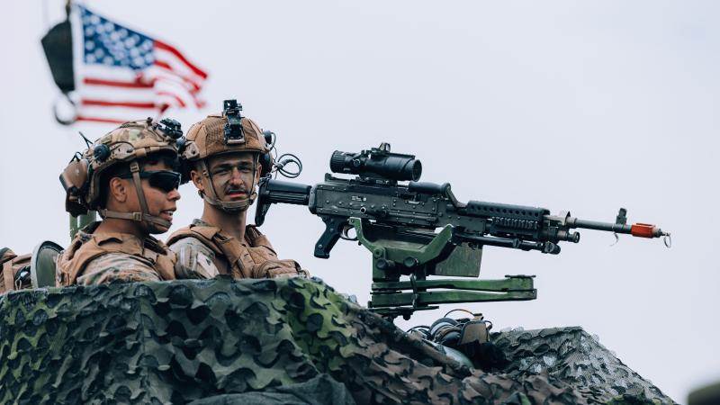 ASV karavīri mācībās Latvijā