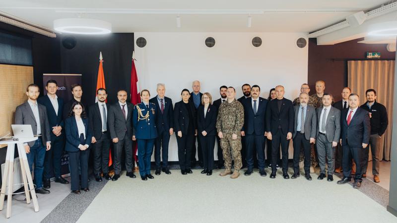 Latvijas-Turcijas dronu industrijas partnerības dienas dalībnieki