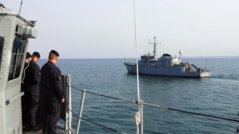 Jūras spēku Mīnu kuģu eskadras mīnu meklētājs M-08 “Rūsiņš”