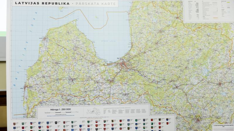 Latvijas Republikas teritorijas karte