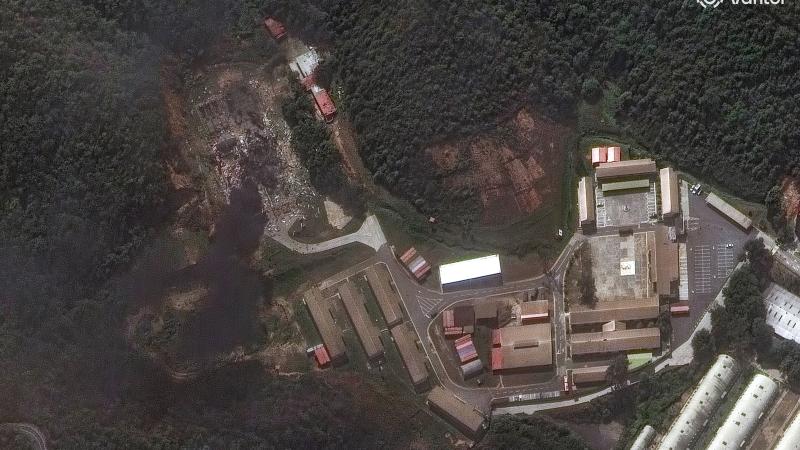 Satelītuzņēmums ar ASV triecienu sekām Venecuēlā