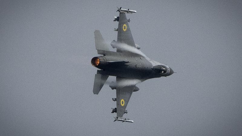 Ukrainas Gaisa spēku iznīcinātājs F-16