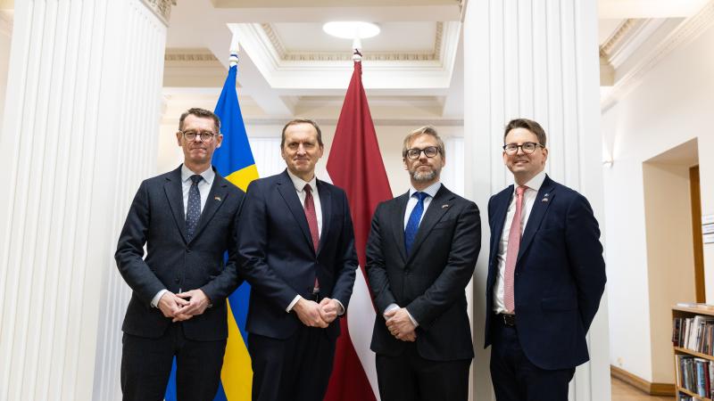 Latvijas un Zviedrijas valsts sekretāri