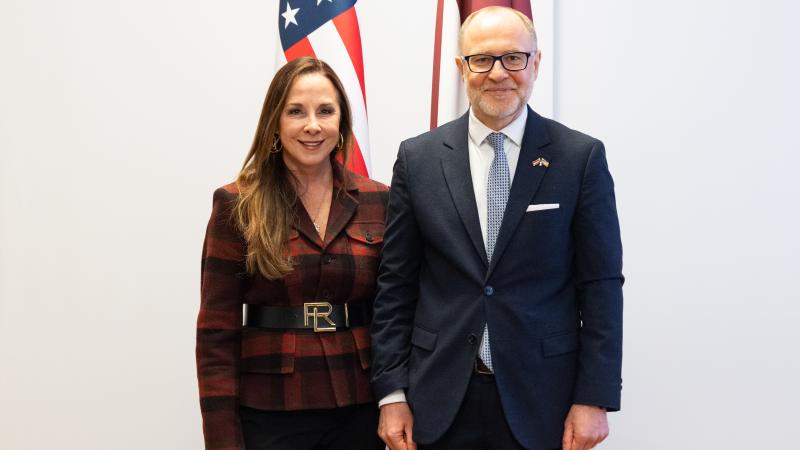 A. Sprūds un ASV vēstniece