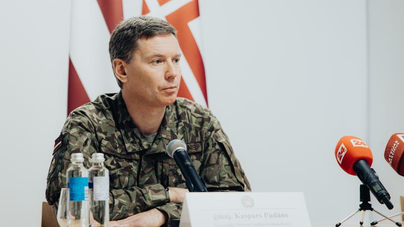 NBS komandieris ģenerālmajors Kaspars Pudāns
