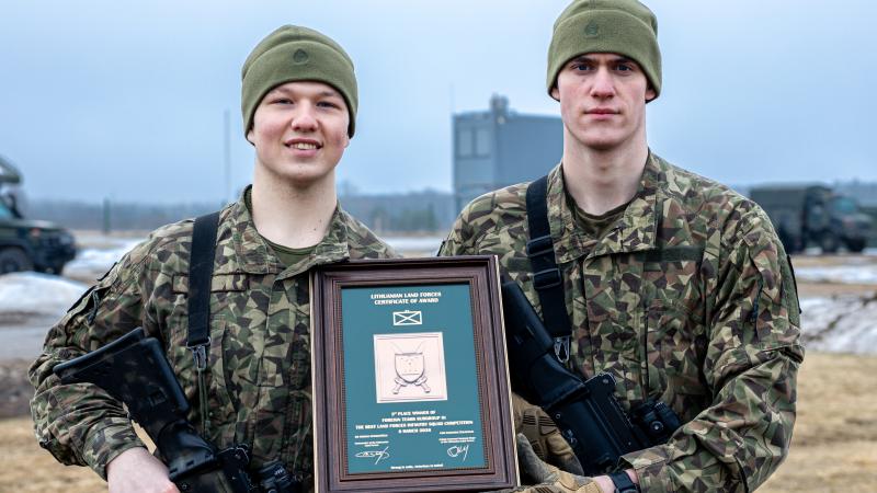 VAD karavīri, kas ieguvuši trešo vietu