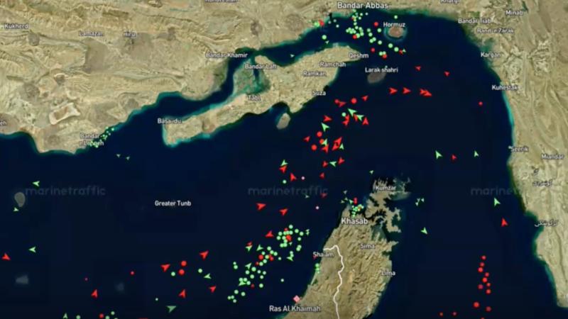 Kuģu ceļš cauri Hormuza šaurumam