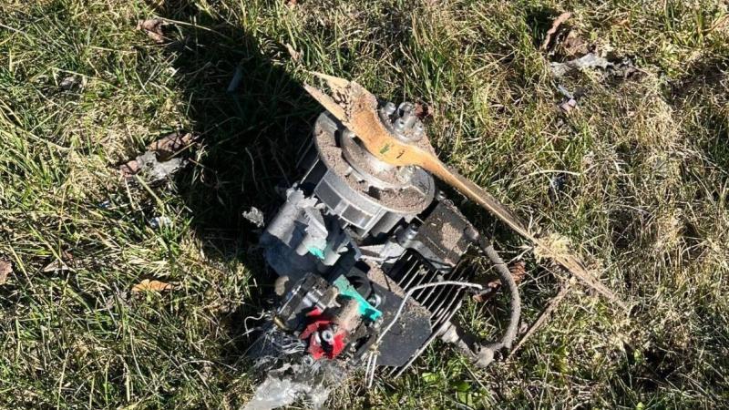 Rēzeknes novada Slimalas pagastā atrastā drona dzinējs