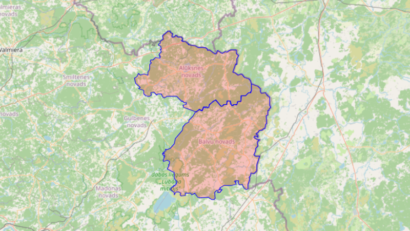 Latvijas karte