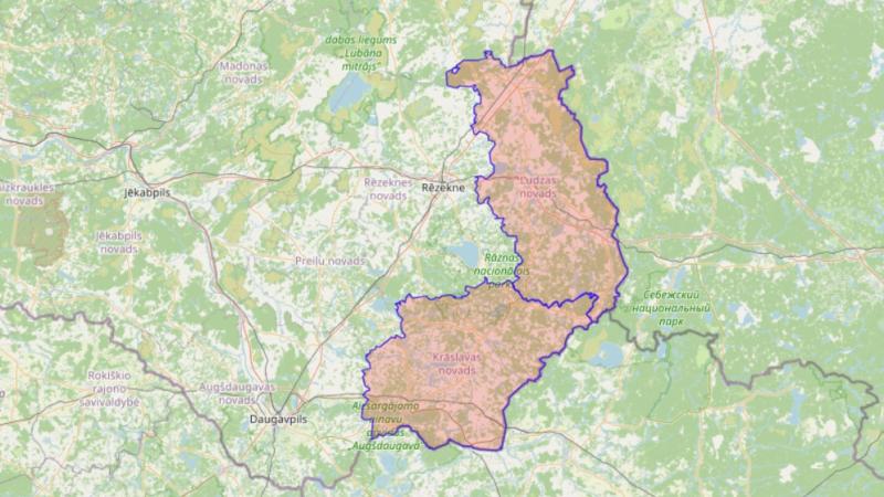 Teritorijas, kurās izsludināts apdraudējums