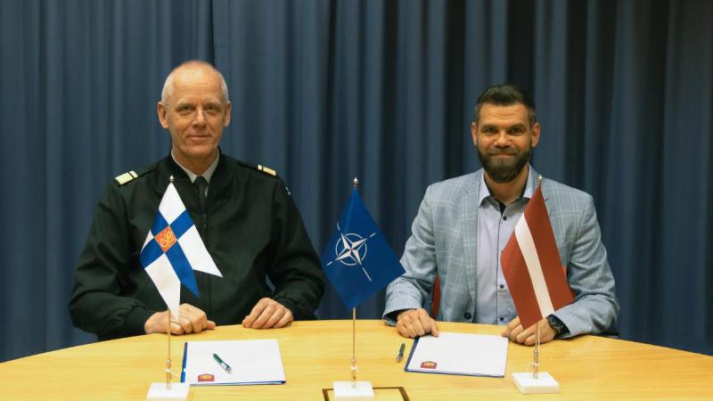 Līguma parakstīšana starp Latviju un Somiju