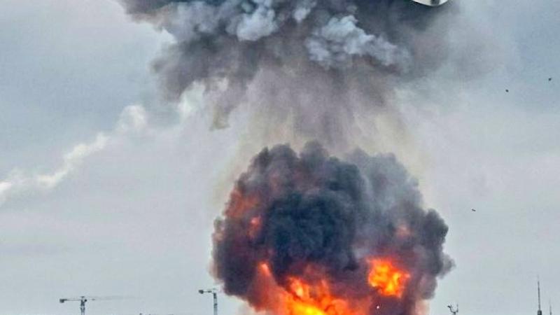 Ukrainas dronu trieciena sekas Maskavas reģionā