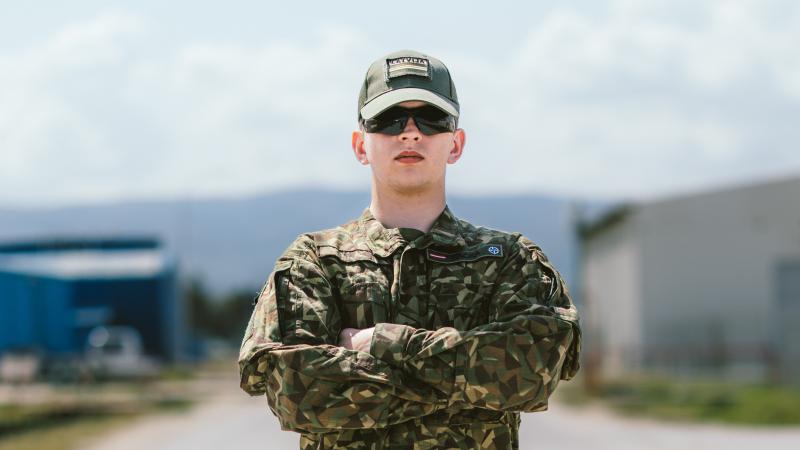 SzMKb kareivis Mārtiņš Kačkans starptautiskajā operācijā Kosovā