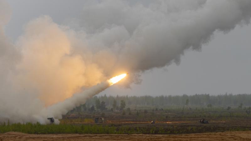 ASV Armijas raķešu sistēmas HIMARS kaujas šaušana mācību "Solar Eclipse" ietvaros Ādažu poligonā