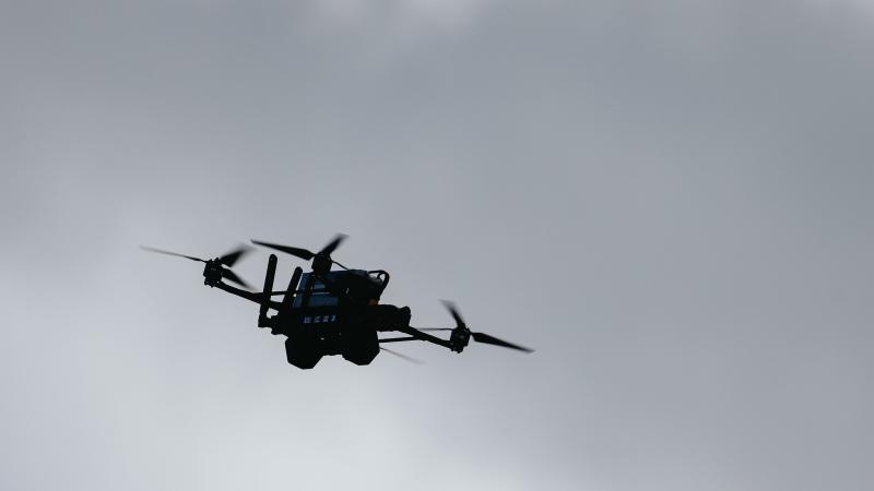 Dronu izmēģinājumi poliginā "Sēlija" (informatīvs attēls)