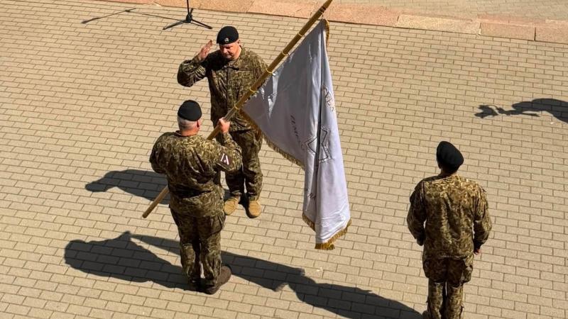 Zemessardzes 34. kājnieku bataljona komandiera maiņas ceremonija