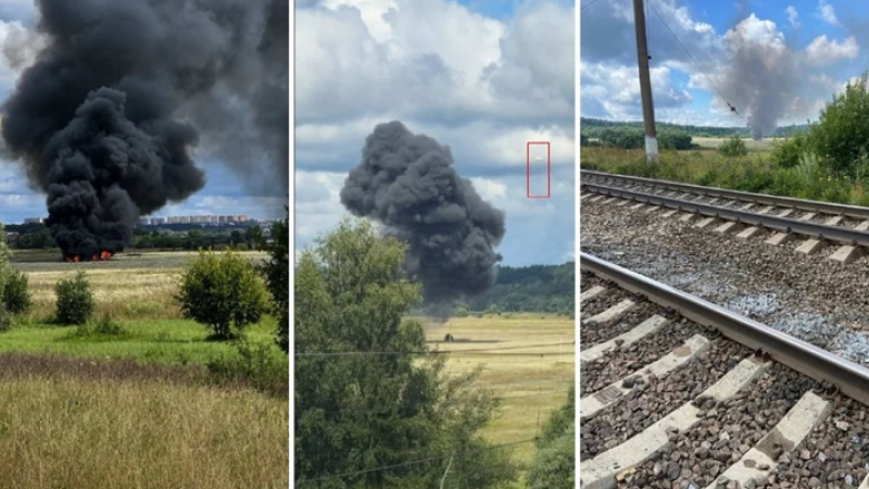 Foto attēli no iespējamās Su-57 avārijas vietas