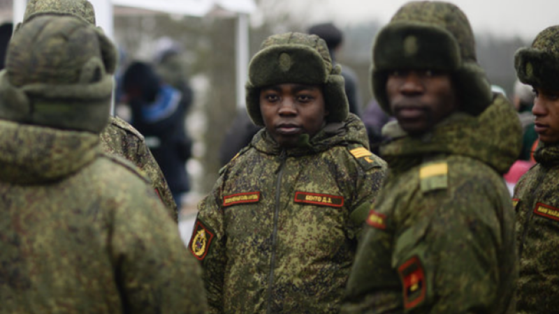 Karavīri no Āfrikas Krievijas armijā