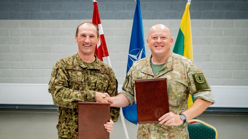 Latvijas Zemessardze un Lietuvas Strēlnieku savienība vienojas par ciešāku sadarbību