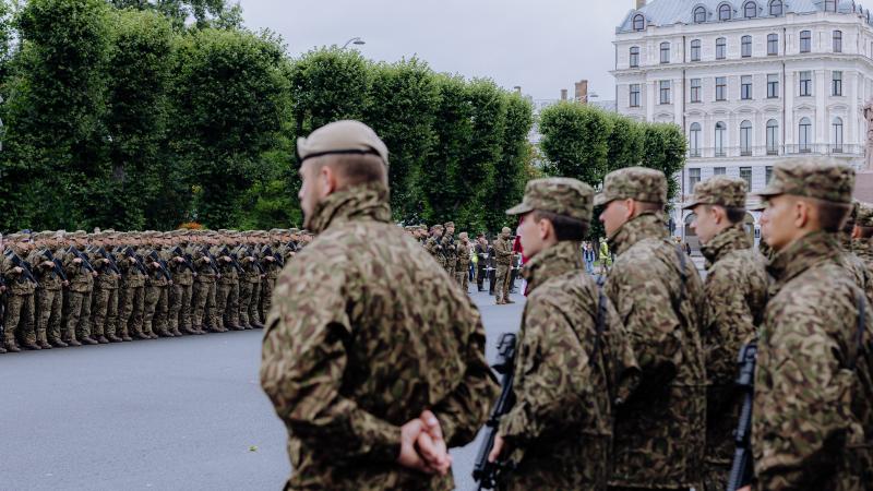 VAD karavīru zvēresta došanas ceremonija