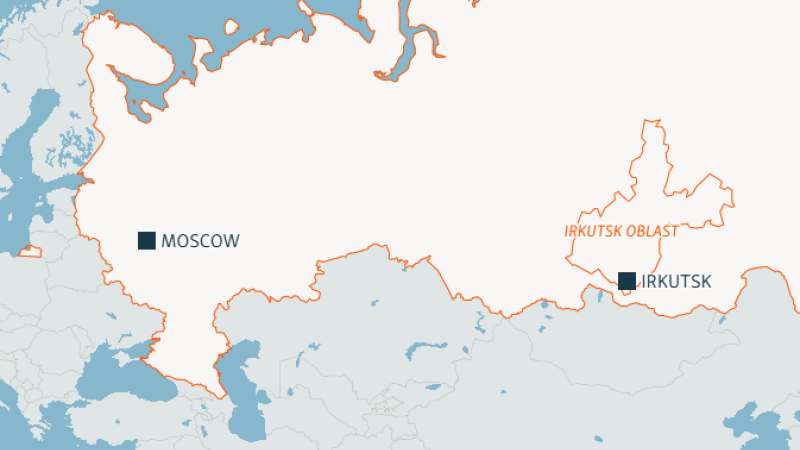 RFE/RL izveidota, karte ar notikuma vietu