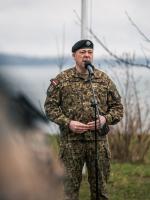 Latvijas Nacionālās aizsardzības akadēmijas rektors pulkvedis Oskars Kudlis